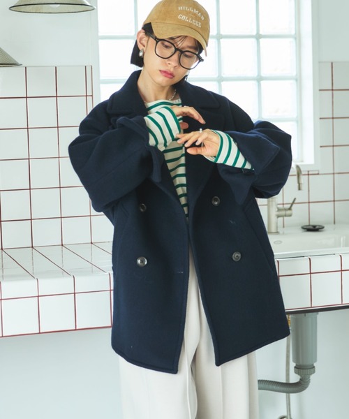 ピーコート ネイビー 52 新品タグ付き SHIPS Primary Navy Label