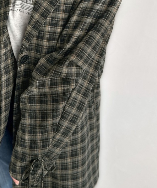 mily bilet(ミウィビレット)の「【mily bilet】今季大本命!お洒落映えリボン付き微起毛チェック柄テーラードジャケット(テーラードジャケット・レディース・チャコールグレー/ブラウン/ブラック・LARGE/X-LARGE/SMALL/MEDIUM)」の17枚目の写真