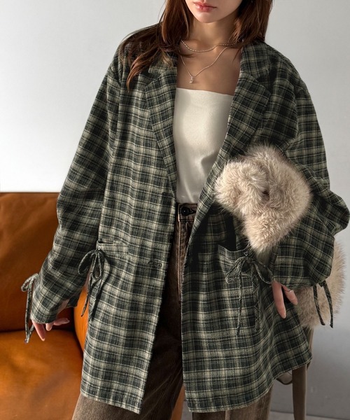 セール】【mily bilet】今季大本命！お洒落映えリボン付き微起毛