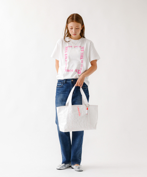 ABAHOUSE（アバハウス）の「【THAILAND MADE／タイランド メイド】チャーム付きトートバッグM/セメントバッグ/ユニセックス/TH-25-BG-02（トートバッグ・メンズ・ホワイト・フリー）」の12枚目の写真