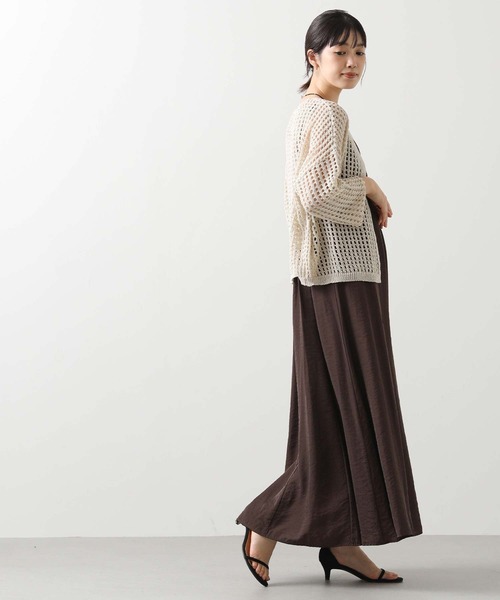 Gready Brilliant(グレディブリリアン)の「メッシュVネックカーディガン(カーディガン/ボレロ・レディース・ベージュ/ブラック・38)」の18枚目の写真