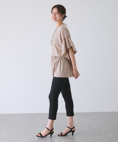 Jayro（ジャイロ）の「カノコワイドギャザープルオーバー（Tシャツ/カットソー・レディース・キャメル/イエロー/ブラック/グレー系その他・FREE）」の15枚目の写真