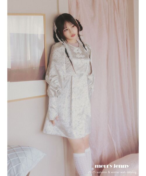 merry jenny(メリージェニー)の「pastelジャガードミニワンピース(ワンピース・レディース・ピンク/ライトグレー/ミント・FREE)」の22枚目の写真