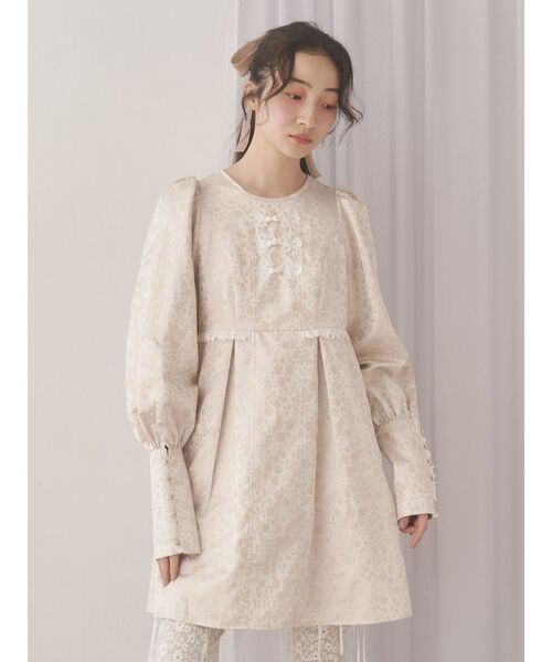 セール】pastelジャガードミニワンピース（ワンピース）｜merry jenny