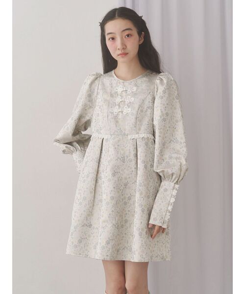 merry jenny（メリージェニー）の「pastelジャガードミニワンピース（ワンピース・レディース・ピンク/ライトグレー/ミント・FREE）」の11枚目の写真