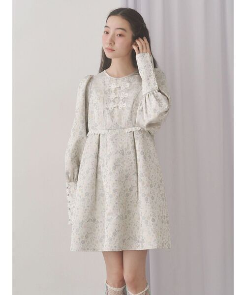 merry jenny（メリージェニー）の「pastelジャガードミニワンピース（ワンピース・レディース・ピンク/ライトグレー/ミント・FREE）」の12枚目の写真