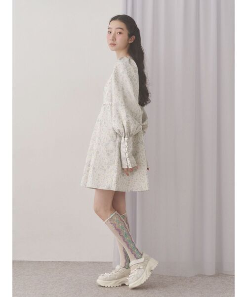 merry jenny（メリージェニー）の「pastelジャガードミニワンピース（ワンピース・レディース・ピンク/ライトグレー/ミント・FREE）」の15枚目の写真