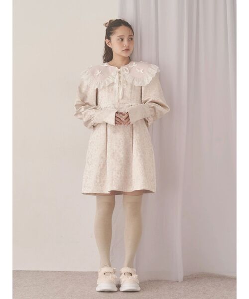 merry jenny（メリージェニー）の「pastelジャガードミニワンピース（ワンピース・レディース・ピンク/ライトグレー/ミント・FREE）」の16枚目の写真