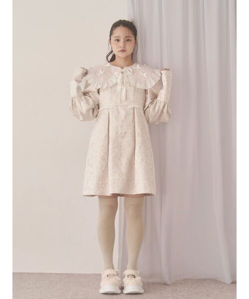 merry jenny（メリージェニー）の「pastelジャガードミニワンピース（ワンピース・レディース・ピンク/ライトグレー/ミント・FREE）」の17枚目の写真