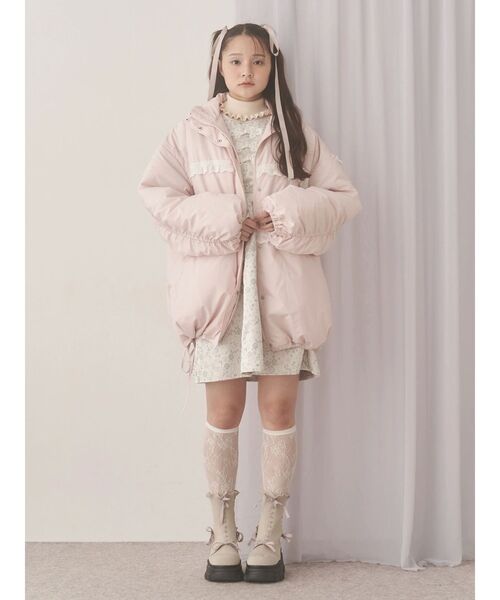 merry jenny(メリージェニー)の「pastelジャガードミニワンピース(ワンピース・レディース・ピンク/ライトグレー/ミント・FREE)」の20枚目の写真