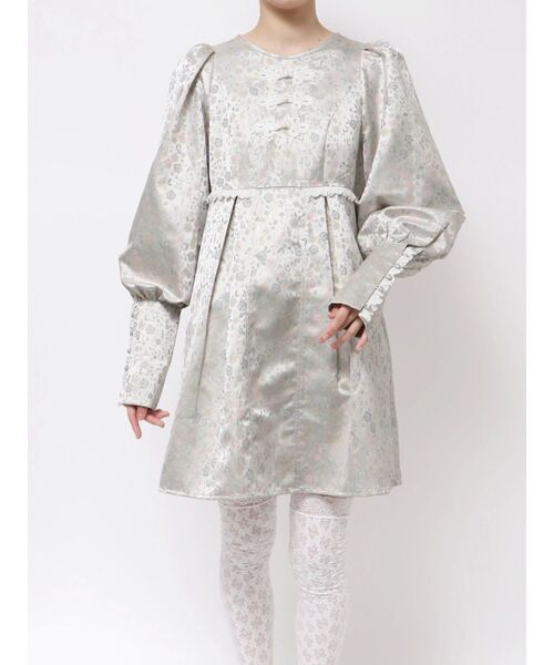 merry jenny(メリージェニー)の「pastelジャガードミニワンピース(ワンピース・レディース・ピンク/ライトグレー/ミント・FREE)」の2枚目の写真