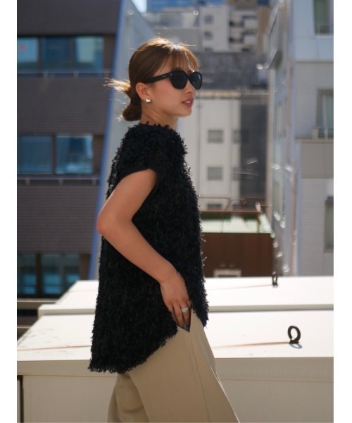 BeBeoD(べベッド)の「フェザーデザインフレンチトップス(その他トップス・レディース・ブラック/ネイビー/ブラウン/グレー/グリーン/グレー系その他/ブラウン系その他・フリー)」の18枚目の写真