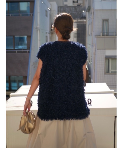 BeBeoD(べベッド)の「フェザーデザインフレンチトップス(その他トップス・レディース・ブラック/ネイビー/ブラウン/グレー/グリーン/グレー系その他/ブラウン系その他・フリー)」の8枚目の写真