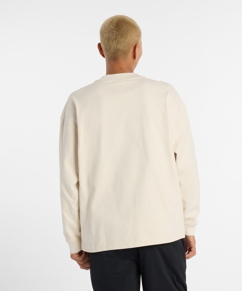NEW BALANCE(ニューバランス)の「NB GREY ロングスリーブ(Tシャツ/カットソー・メンズ・セージグリーン/ブラック/ベージュ・X-LARGE/LARGE/MEDIUM/SMALL/XX-LARGE)」の10枚目の写真