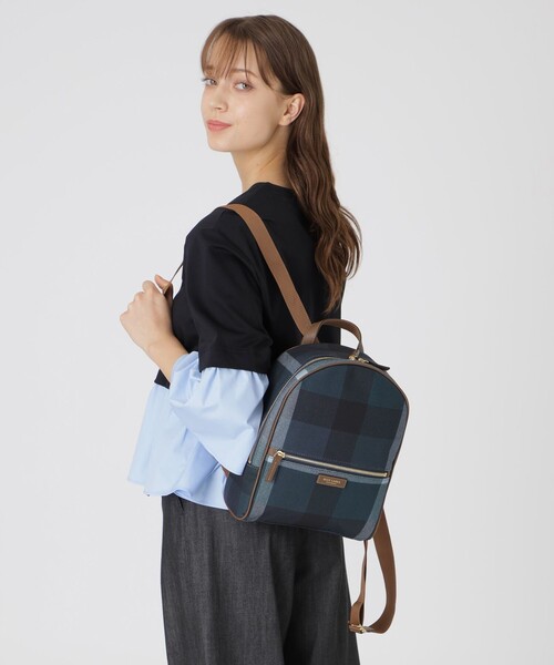セール】クレストブリッジチェックPVCバックパック（バックパック