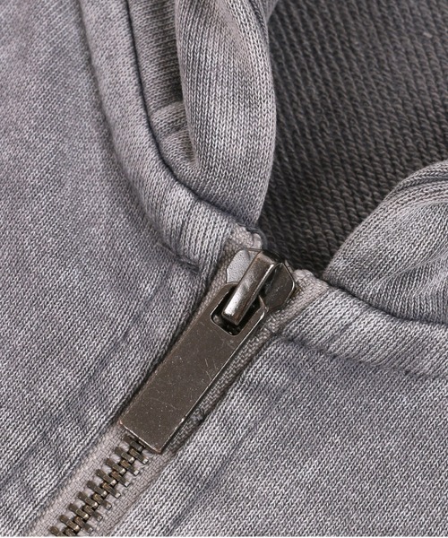 NEW GENTLEMAN(ニュージェントルマン)の「ブラックアウトⅡ ピグメント加工 オーバーサイズ ジップアップパーカー【セットアップ対応可】(パーカー・メンズ・グレー/パープル/ピンク/ブラウン/ブラック・XL/L/M)」の14枚目の写真