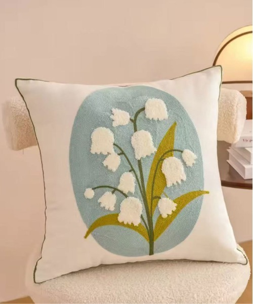 Port（ポート）の「【 Port / ポート 】 レトロ ボタニカル クッションカバー ( 45×45 ) #（クッション/クッションカバー・レディース・B/C/D/A・FREE）」の3枚目の写真