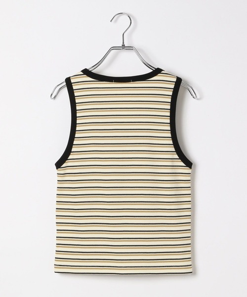 BAYFLOW（ベイフロー）の「リブボーダータンクトップ（Tシャツ/カットソー・レディース・アイボリー/グリーン/オレンジ・FREE）」の11枚目の写真