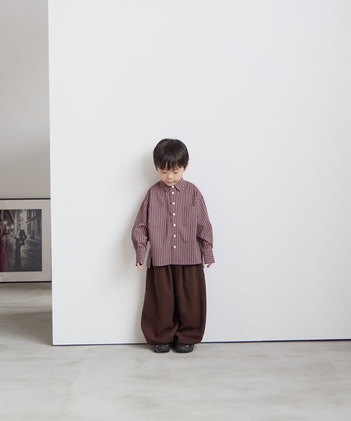 LOWRYS FARM（ローリーズファーム）の「ストライプシャツ　 571187（シャツ/ブラウス・キッズ・ブルー/ブラウン/イエロー・140cm/130cm/110cm/150cm/120cm）」の6枚目の写真