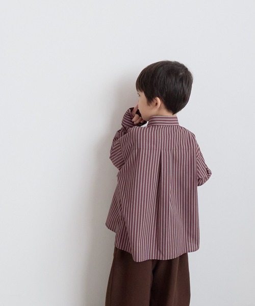 LOWRYS FARM（ローリーズファーム）の「ストライプシャツ　 571187（シャツ/ブラウス・キッズ・ブルー/ブラウン/イエロー・140cm/130cm/110cm/150cm/120cm）」の9枚目の写真