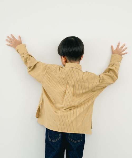 LOWRYS FARM（ローリーズファーム）の「ストライプシャツ　 571187（シャツ/ブラウス・キッズ・ブルー/ブラウン/イエロー・140cm/130cm/110cm/150cm/120cm）」の12枚目の写真