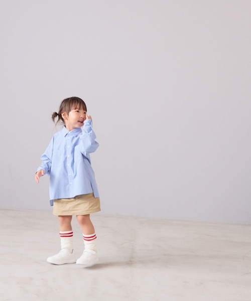 LOWRYS FARM（ローリーズファーム）の「ストライプシャツ　 571187（シャツ/ブラウス・キッズ・ブルー/ブラウン/イエロー・140cm/130cm/110cm/150cm/120cm）」の17枚目の写真