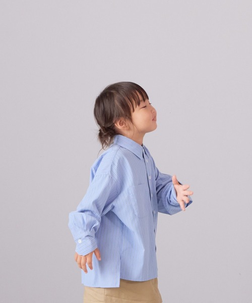 LOWRYS FARM（ローリーズファーム）の「ストライプシャツ　 571187（シャツ/ブラウス・キッズ・ブルー/ブラウン/イエロー・140cm/130cm/110cm/150cm/120cm）」の19枚目の写真