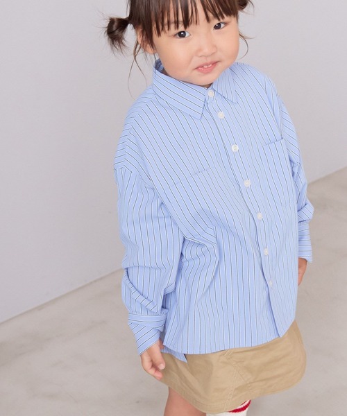 LOWRYS FARM（ローリーズファーム）の「ストライプシャツ　 571187（シャツ/ブラウス・キッズ・ブルー/ブラウン/イエロー・140cm/130cm/110cm/150cm/120cm）」の20枚目の写真