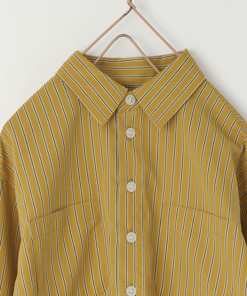 LOWRYS FARM（ローリーズファーム）の「ストライプシャツ　 571187（シャツ/ブラウス・キッズ・ブルー/ブラウン/イエロー・140cm/130cm/110cm/150cm/120cm）」の22枚目の写真