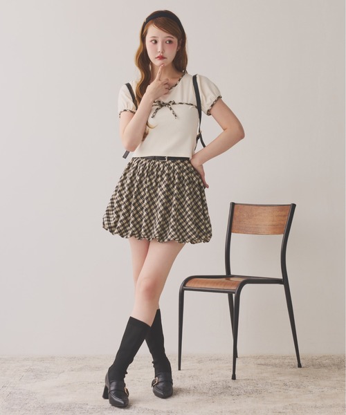 one after another NICE CLAUP（ワンアフターアナザーナイスクラップ）の「ソックスローファーブーツ（ブーツ・レディース・アイボリー/ブラック・M/S/L）」の14枚目の写真