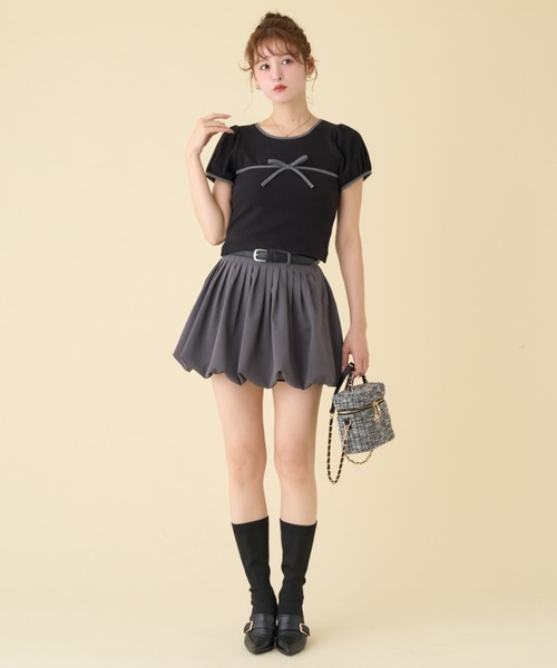 one after another NICE CLAUP（ワンアフターアナザーナイスクラップ）の「ソックスローファーブーツ（ブーツ・レディース・アイボリー/ブラック・M/S/L）」の18枚目の写真