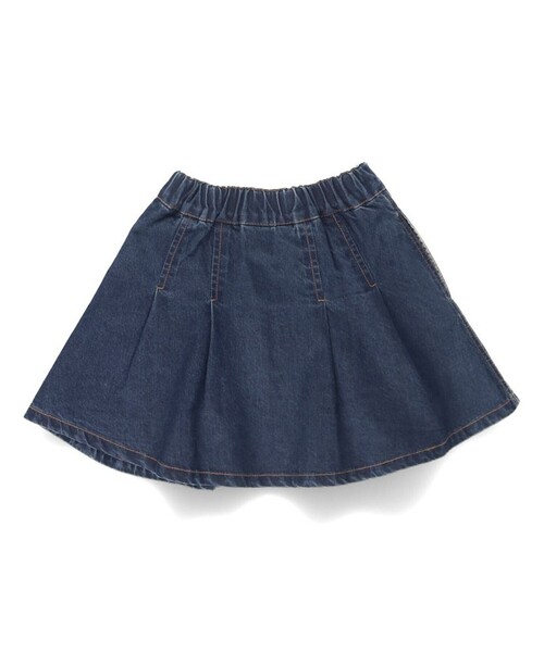 BRANSHES(ブランシェス)の「【綿100%】フレアスカート(スカート・キッズ・ライトグレー/ネイビー・150/90/120/130/110/80/140/100)」の6枚目の写真