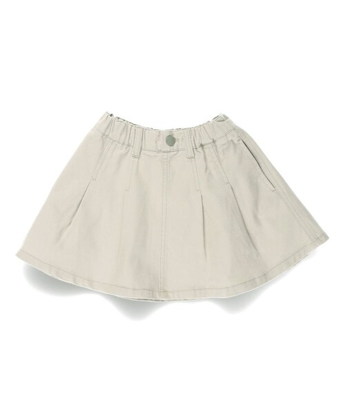 BRANSHES(ブランシェス)の「【綿100%】フレアスカート(スカート・キッズ・ライトグレー/ネイビー・150/90/120/130/110/80/140/100)」の7枚目の写真