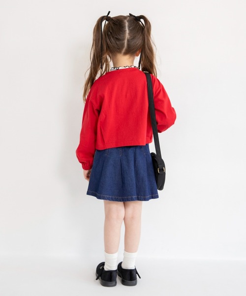 BRANSHES(ブランシェス)の「【綿100%】フレアスカート(スカート・キッズ・ライトグレー/ネイビー・150/90/120/130/110/80/140/100)」の12枚目の写真