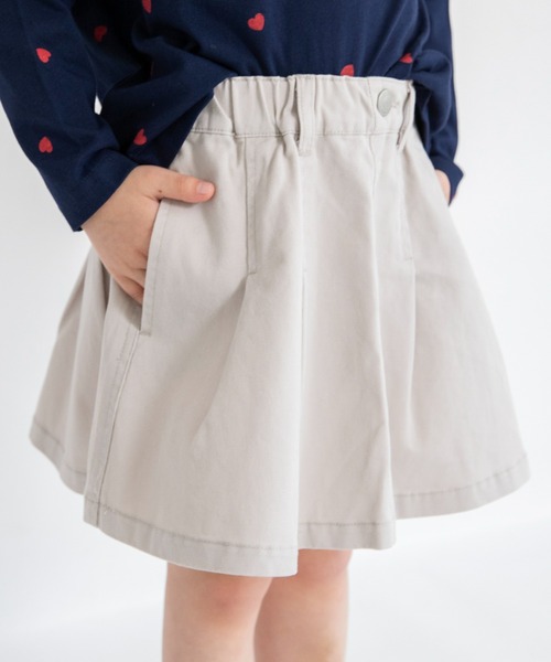 BRANSHES(ブランシェス)の「【綿100%】フレアスカート(スカート・キッズ・ライトグレー/ネイビー・150/90/120/130/110/80/140/100)」の10枚目の写真