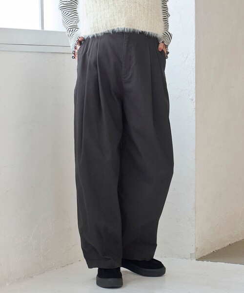 coen（コーエン）の「【再入荷/新色,新サイズ登場】ランタンパンツ（インフルエンサー紹介アイテム）（チノパンツ・レディース・オリーブ/ダークグレー/ライトピンク/ベージュ/ナチュラル/モカ/その他1/ブラウン・M/L/XL）」の16枚目の写真