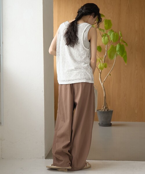 coen(コーエン)の「【再入荷/新色,新サイズ登場】ランタンパンツ(インフルエンサー紹介アイテム)(チノパンツ・レディース・オリーブ/ダークグレー/ライトピンク/ベージュ/ナチュラル/モカ/その他1/ブラウン・M/L/XL)」の13枚目の写真