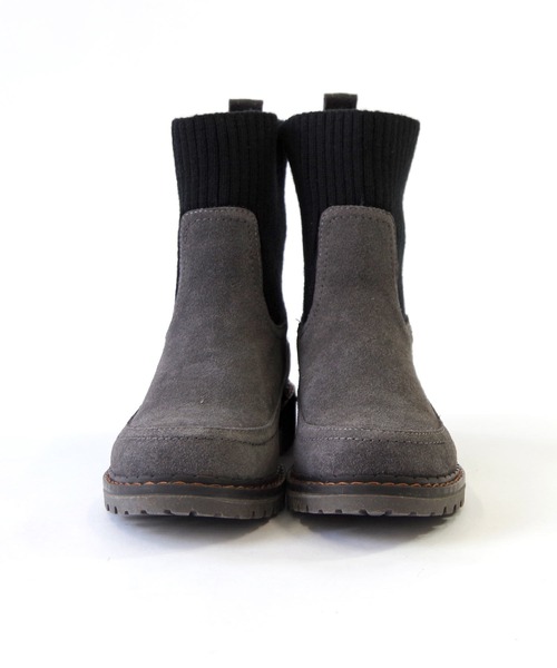 Minnetonka（ミネトンカ）の「MINNETONKA ミネトンカ / ニットソックスサイドゴアブーツ 18M09（ブーツ・レディース・チャコールグレー/ブラック/ダークブラウン・6/8/7/5/9）」の9枚目の写真