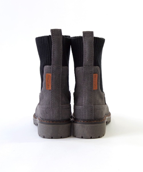 Minnetonka（ミネトンカ）の「MINNETONKA ミネトンカ / ニットソックスサイドゴアブーツ 18M09（ブーツ・レディース・チャコールグレー/ブラック/ダークブラウン・6/8/7/5/9）」の10枚目の写真