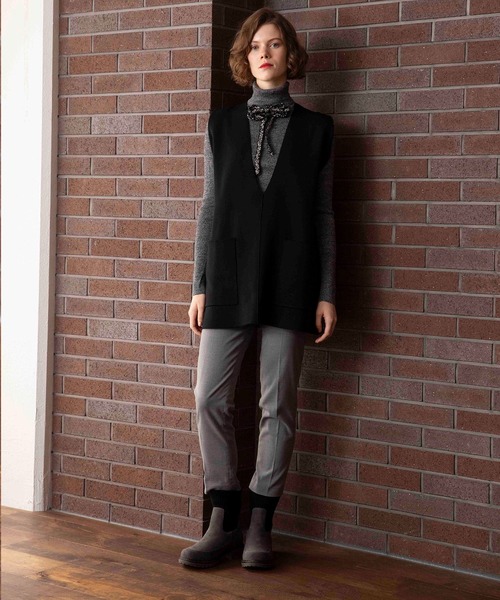 Minnetonka（ミネトンカ）の「MINNETONKA ミネトンカ / ニットソックスサイドゴアブーツ 18M09（ブーツ・レディース・チャコールグレー/ブラック/ダークブラウン・6/8/7/5/9）」の21枚目の写真