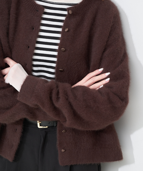 【ほぼ未使用】CABaN カーディガン　ブラウン　XS CABaN｜キャバンのカーディガン/ボレロ通販 - ZOZOTOWN