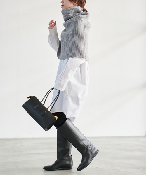 Spick & Span（スピックアンドスパン）の「ニットスヌード（その他小物・レディース・ブラック/グレー/ブラウン系その他・FREE）」の4枚目の写真