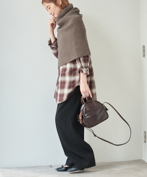 Spick & Span（スピックアンドスパン）の「ニットスヌード（その他小物・レディース・ブラック/グレー/ブラウン系その他・FREE）」の9枚目の写真