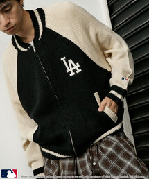 MLB(���W���[���[�O�x�[�X�{�[��)��MLB/���W���[���[�O�x�[�X�{�[�� �ʒ� ZIP KNIT CARDIGANT/�W�b�v�j�b�g�J�[�f�B�K��(����W�J)(�J�[�f�B�K��/�{����)