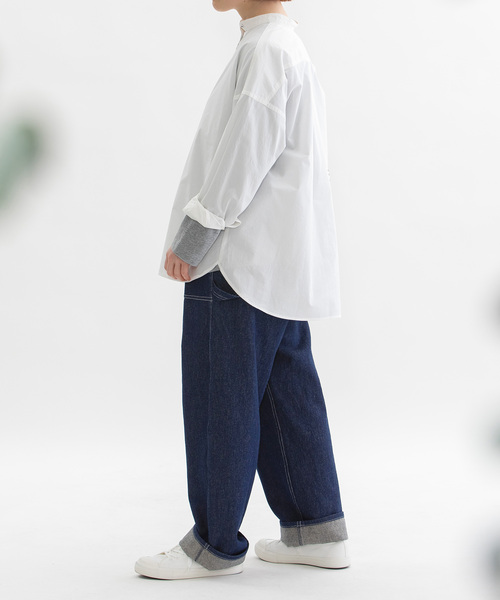 nop de nod(ノップドゥノッド)の「ペインターパンツ(その他パンツ・レディース・キャメル/ドット/インディゴブルー・M)」の9枚目の写真
