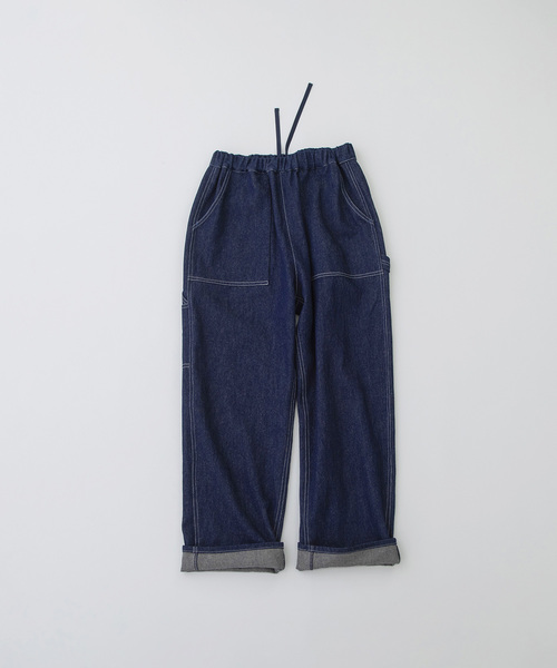 nop de nod(ノップドゥノッド)の「ペインターパンツ(その他パンツ・レディース・キャメル/ドット/インディゴブルー・M)」の4枚目の写真