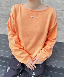 選べる3タイプ×カシミヤタッチニットトップス