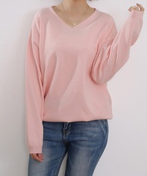 選べる3タイプ×カシミヤタッチニットトップス