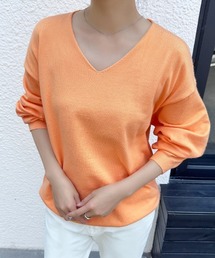 選べる3タイプ×カシミヤタッチニットトップス
