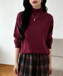 選べる3タイプ×カシミヤタッチニットトップス